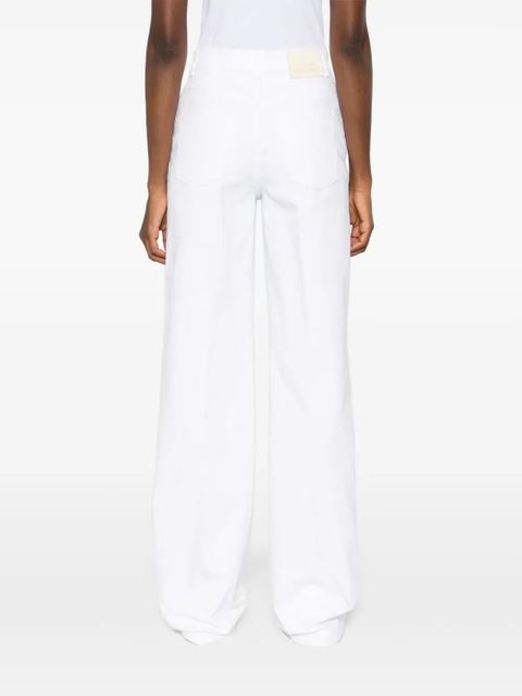 Alexander McQueen logo-plaque jeans - White