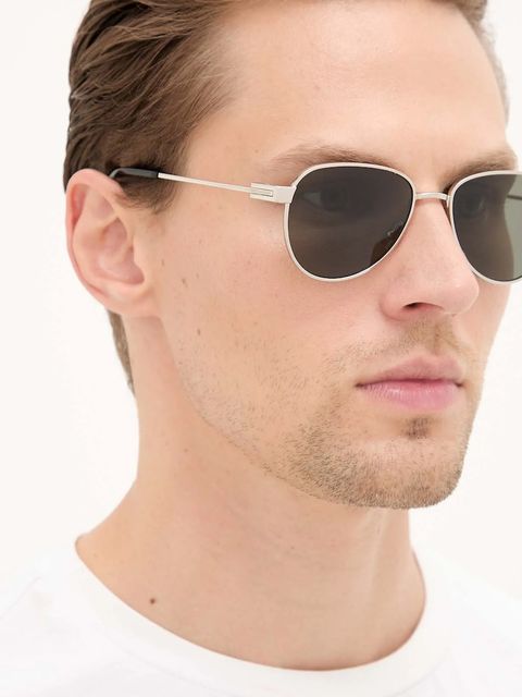 Saint Laurent okulary przeciwsłoneczne kolor srebrny SL 772