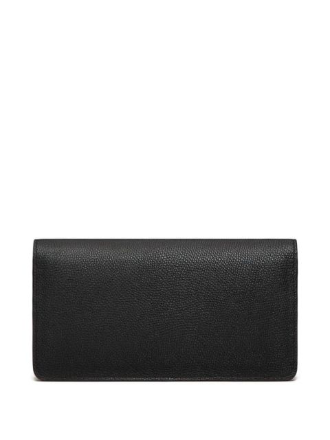 Valentino Garavani VLogo Signature grainy calfskin wallet with chain - Black - zdjęcie produktu nr 2