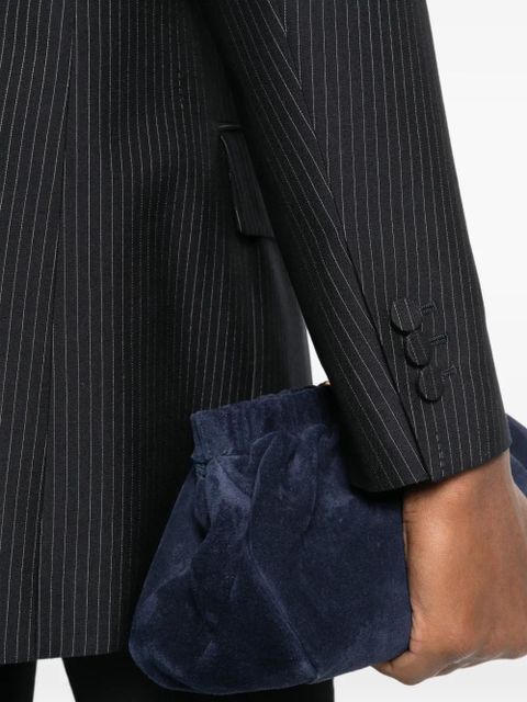 FENDI pinstripe double-breasted blazer - Blue