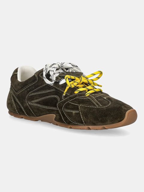 Nokwol sneakersy zamszowe Atlas Khaki Suede damskie kolor zielony Atlas Khaki Suede - zdjęcie produktu nr 1