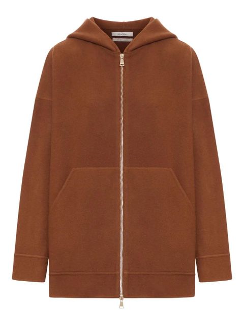 Max Mara wool zip-up hoodie - Brown - zdjęcie produktu nr 1