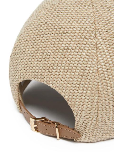 Max Mara logo-embroidered baseball cap - Neutrals