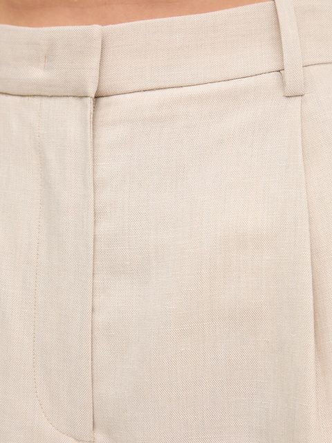 Tommy Hilfiger spodnie z domieszką lnu