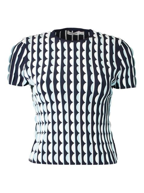 Simkhai Kendra patterned T-shirt - Blue - zdjęcie produktu nr 1