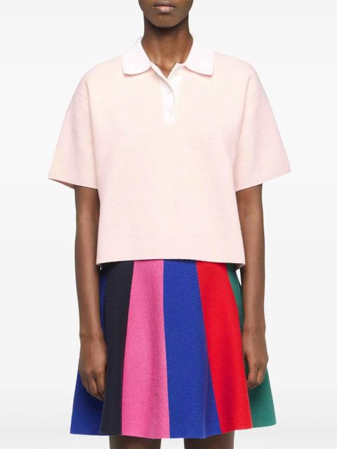 JW Anderson cropped polo shirt - Pink
