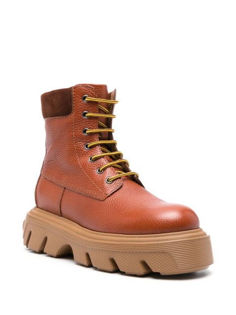 Casadei Generation C leather boots - Brown - zdjęcie produktu nr 2