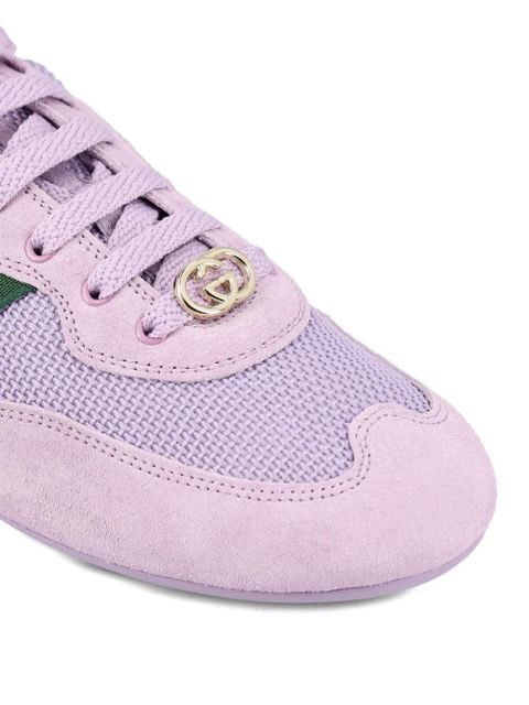 Gucci Shift Web-stripe sneakers - Purple