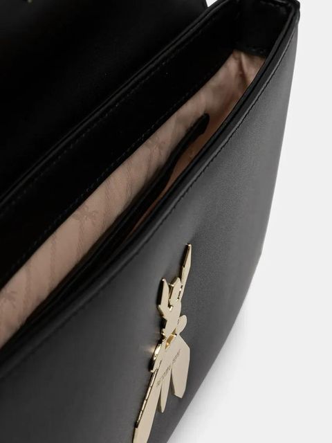 Patrizia Pepe torebka skórzana kolor czarny 8B0229 L061