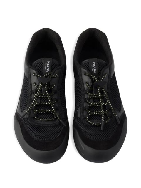 Prada Speedrock mesh panelled sneakers - Black
