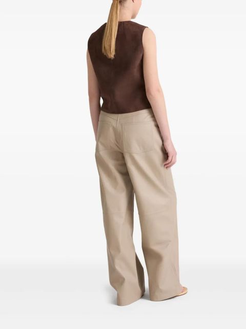 Yves Salomon leather trousers - Neutrals