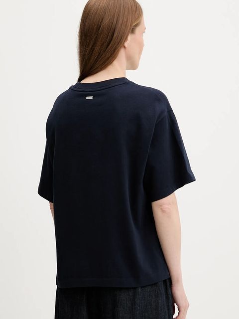 Barbour t-shirt bawełniany JEMA damski kolor granatowy LML0883