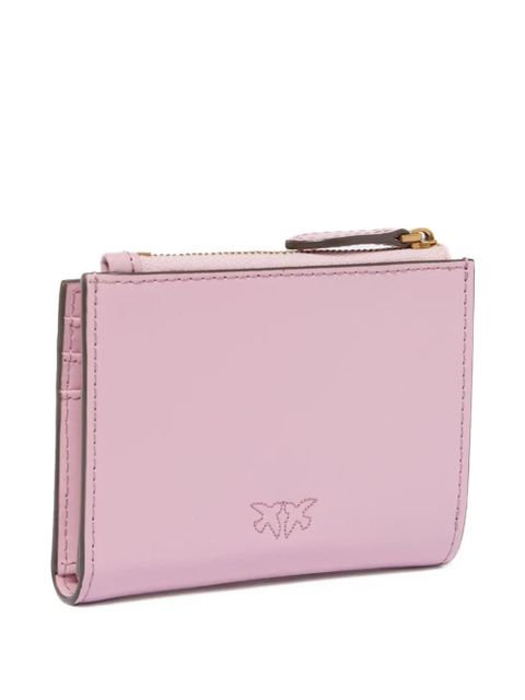 PINKO birds leather card holder