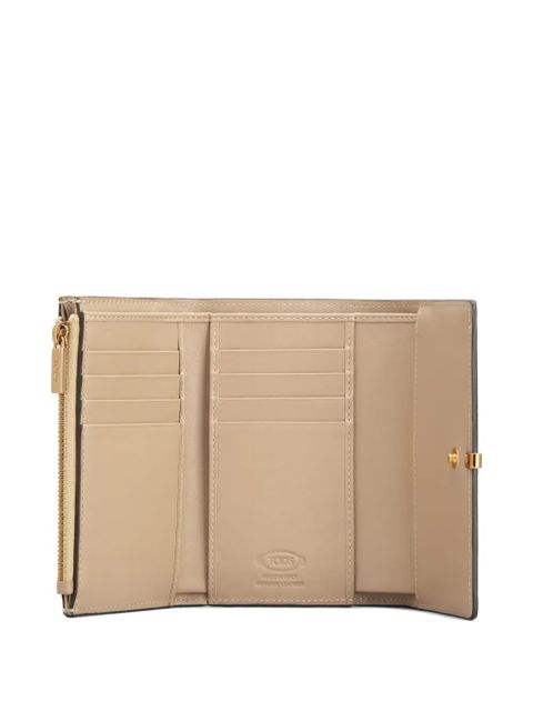 Tod's bar tri-fold wallet - Neutrals