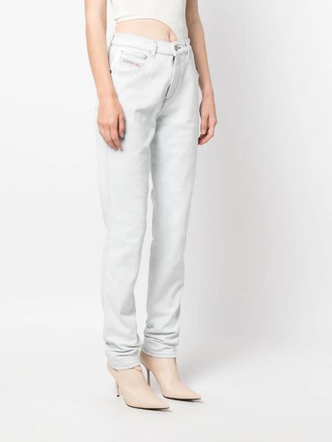 Diesel mid-rise straight-leg jeans - Blue