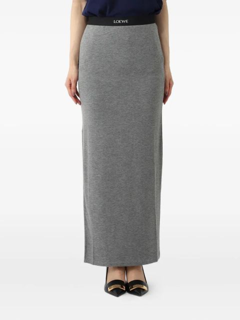 LOEWE side-split skirt - Grey - zdjęcie produktu nr 2