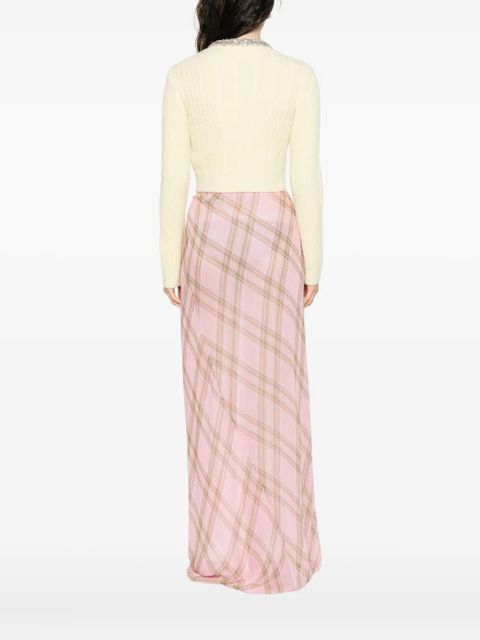 Self-Portrait button-up cardigan - Yellow