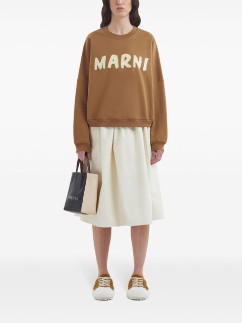 Marni contrasting tote bag - Black