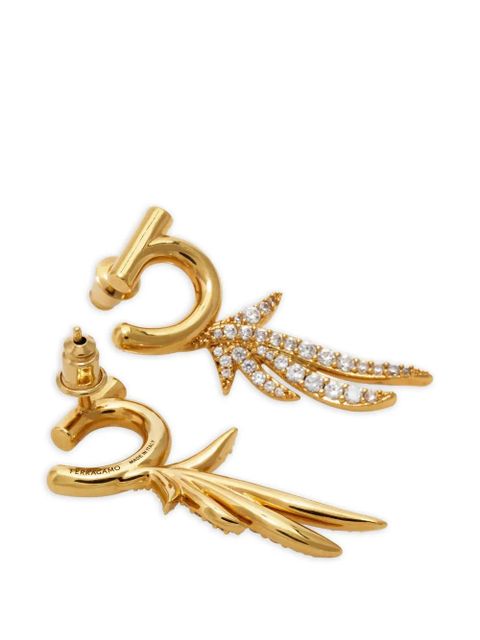 Ferragamo earrings with crystals - Gold