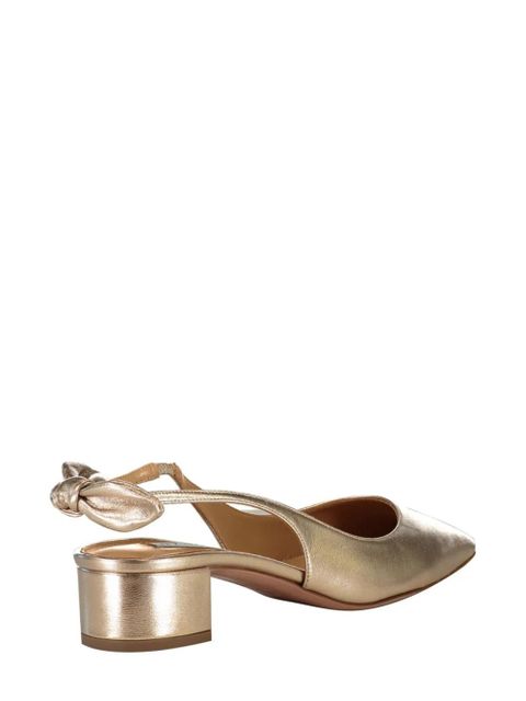 Aquazzura 35mm Very Bow Tie slingback pumps - Gold - zdjęcie produktu nr 2