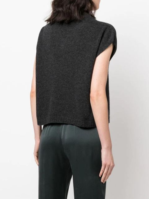 Alysi ribbed-knit V-neck jumper - Grey