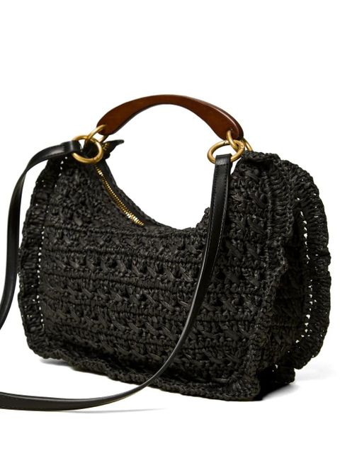 TWINSET ruffled cherry-detail tote bag - Black