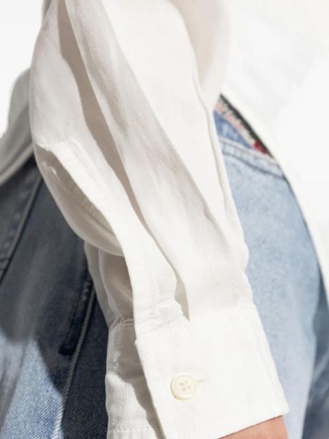 Diesel wrap-tie blouse - White