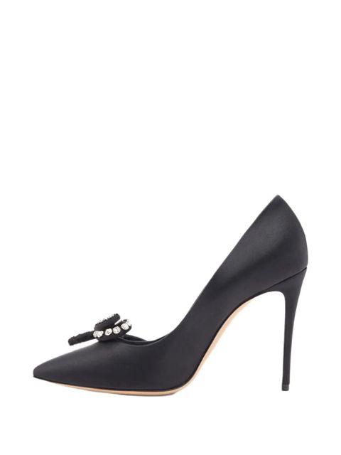 Casadei Judith Julia crystal-embellished pumps - Black