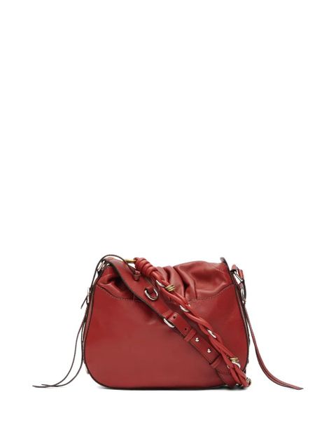 ISABEL MARANT Bolton pleated drawstring shoulder bag - Red