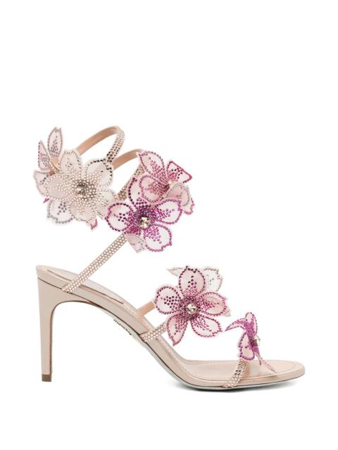 René Caovilla PEACH FLOWER Sandals - Neutrals - zdjęcie produktu nr 1