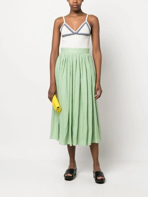 Chloé v-neck fine-knit top - White