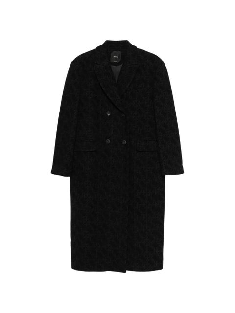 PINKO double-breasted patterned coat - Black - zdjęcie produktu nr 1
