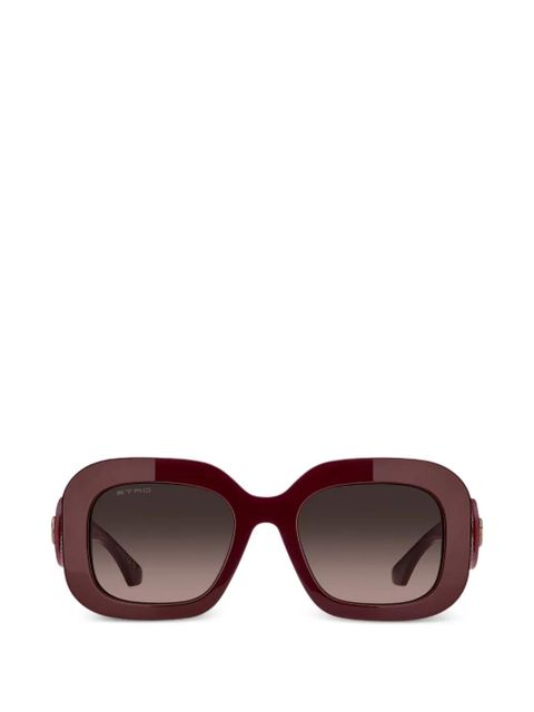 ETRO oval-frame sunglasses - Red - zdjęcie produktu nr 1