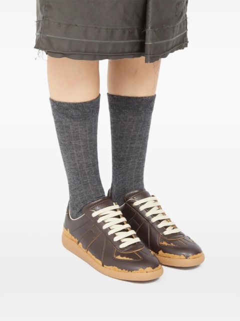 Maison Margiela Replica lace-up sneakers - Brown