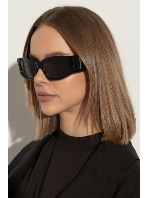 Balenciaga Eyewear rectangle-frame sunglasses - Black - zdjęcie produktu nr 2