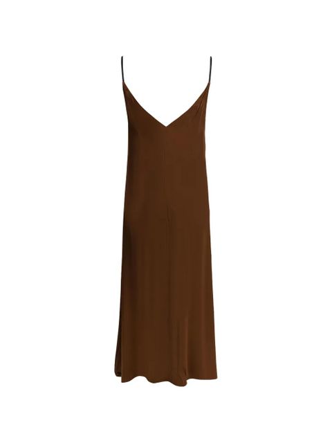 Prada V-neck midi dress - Brown - zdjęcie produktu nr 2