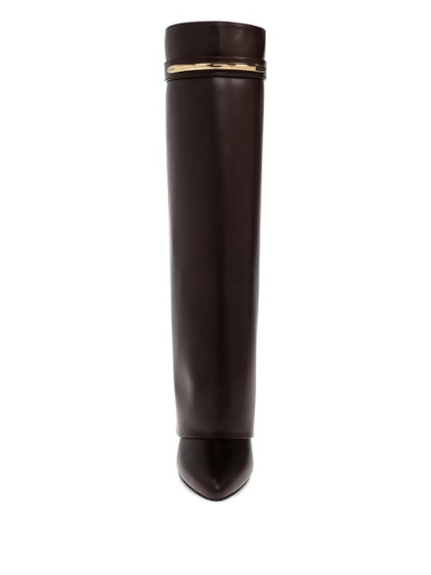 Givenchy point-toe gold-tone boots - Brown