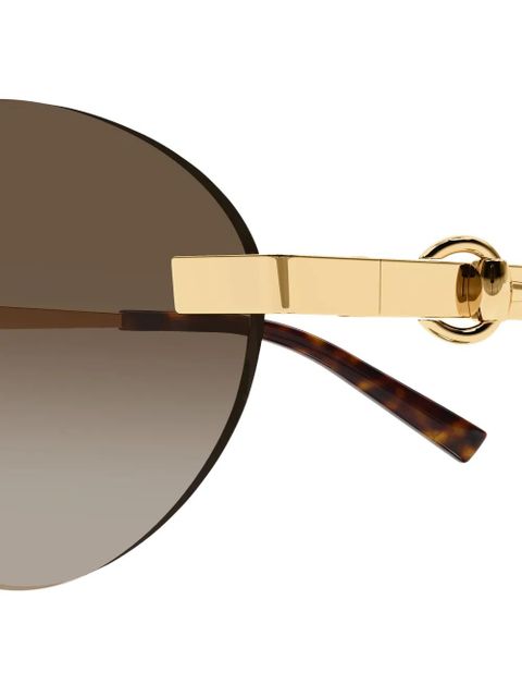 Gucci Eyewear round-frame sunglasses - Gold