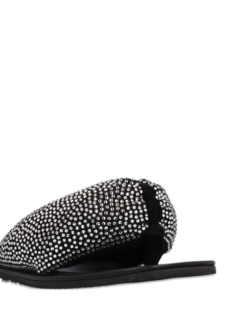 The Attico Indie Max flat sandals - Black