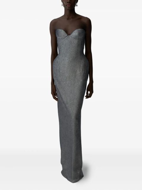 Magda Butrym sweetheart dress - Grey - zdjęcie produktu nr 2