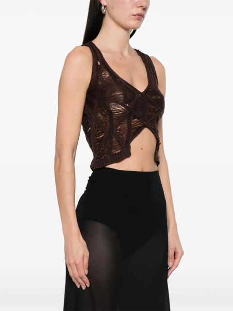 Isa Boulder Fudgy vest - Brown