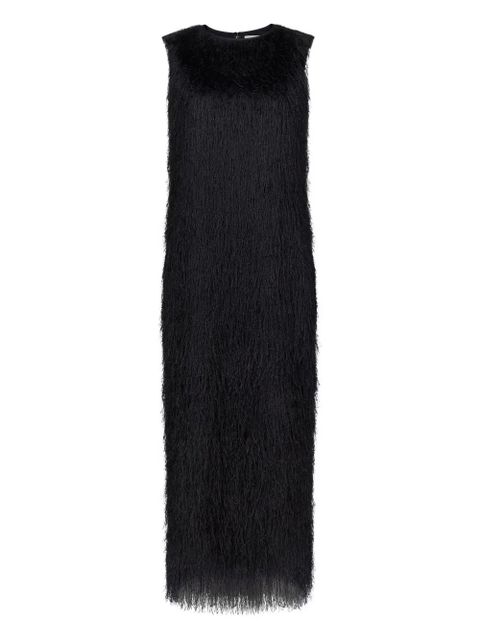 LouLou de Saison Tiwa fringed midi dress - Black - zdjęcie produktu nr 1