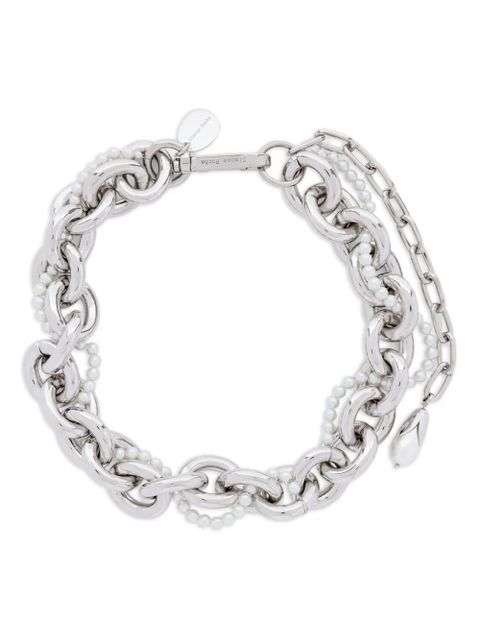Simone Rocha chain pearl chocker necklace - Silver - zdjęcie produktu nr 1
