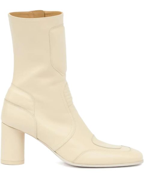 MM6 Maison Margiela 90mm block-heeled ankle boots - Neutrals - zdjęcie produktu nr 1