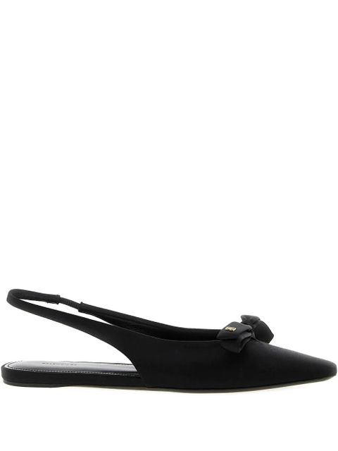 Balenciaga Nano Bow slingback flat pumps - Black - zdjęcie produktu nr 1