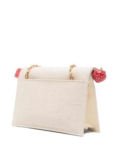 Jacquemus strawberry-detail chain clutch - Neutrals - zdjęcie produktu nr 2