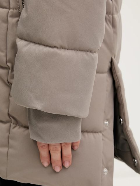 Hollister Co. kurtka kolor beżowy zimowa KI344-5028-400