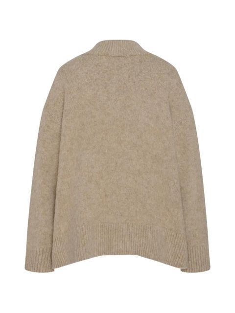 The Row Fayette V-neck ribbed-knit sweater - Neutrals - zdjęcie produktu nr 2