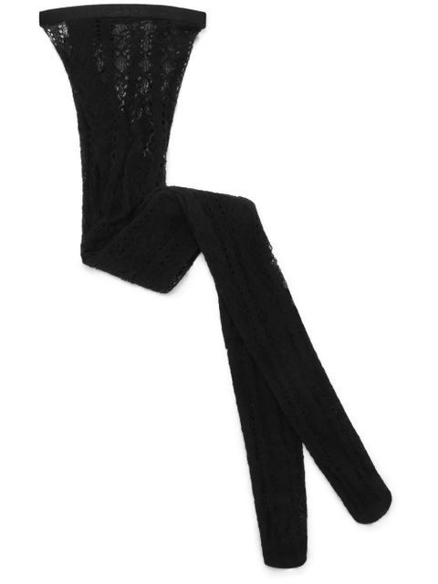 Dolce & Gabbana branded-elastic cut-out tights - Black - zdjęcie produktu nr 1