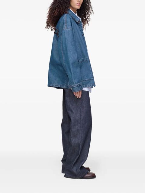 Marc Jacobs embroidered-patch denim jacket - Blue